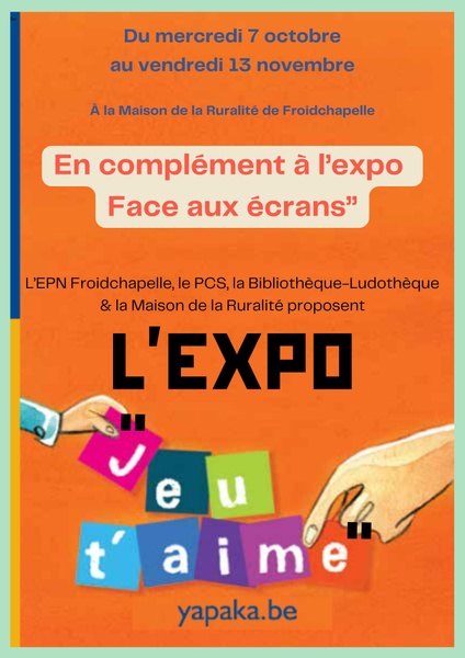Expo Face aux écrans et jeu t'aime(1)